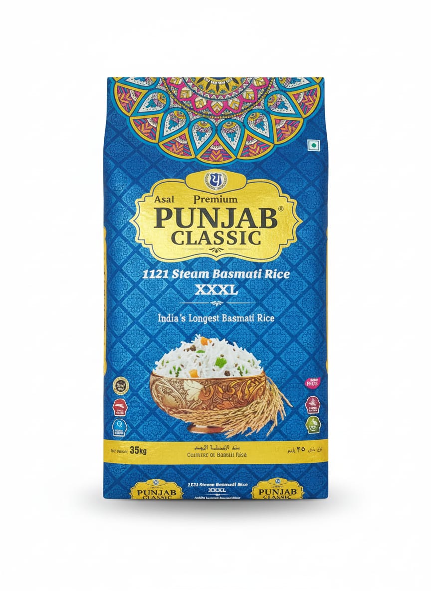 Punjab Classic 1121 Steam Rice - Punjab Foods